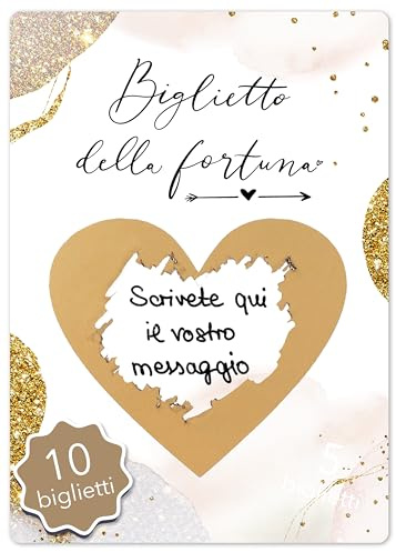 Joli Coon 10 gratta e vinci personalizzati, gratta e vinci matrimonio | Area argentata da grattare, buono regalo da creare, finitura UV a rilievo, cartoleria premium