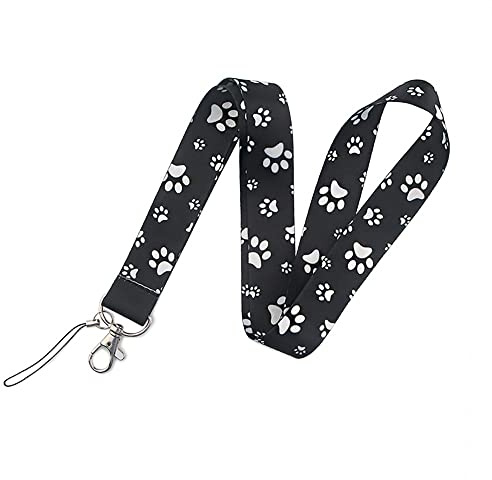 Umhängeband, Cartoon-Lanyard mit Sicherheitsschnalle für Ausweishalter, Schlüssel, Arbeitserlaubnis, Handys (Farbe: Cat paw 3, Größe: 45cm)