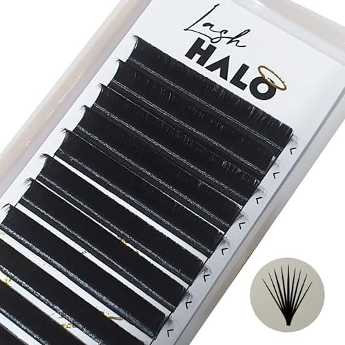 Easy Fans Eyelash Extensions 0.07 D Curl *NO PINCHING REQUIRED* (14mm)