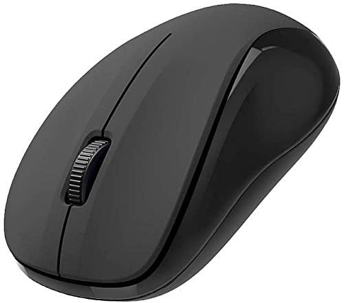 Hama Funkmaus kabellos (3 Tasten, 2,4GHz, 1200dpi, optische Maus kabellos, Wireless, Computermaus, für Laptop/PC/Notebook, geräuschlos, Batterie, für Rechtshänder/Linkshänder, USB-Empfänger) schwarz