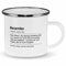 wowshirt Emallie Tasse Geschenk für Beamter Definition Geburtstag Weihnachten, Farbe:White Metal