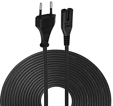 WICAREYO AC Netzkabel für PS4 PS5, Verlängerter 3M/10FT EU Stecker AC Kabel Stromkabel Versorgungskabel Ersatz für PS5 PS4 PS3 PS2 Xbox One S/X für PIXMA MG Serie Drucker