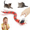 vsshe Spielzeugschlange Katze, USB Aufladung Smart Sensing Schlangen Spielzeug Elektrisches Schlange Katzen Spielzeug Intelligente Schlangenspielzeug Spielzeugschlange für Katzen Kinder Streich