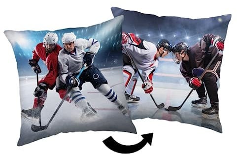 Jerry Fabrics Eishockey Kissen Kuschelkissen Dekokissen 40x40cm