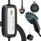 FNRIDS EV Charger Cable Type 2 to 3 Pin Plug 6 Meter,13A Electric Car Charger, Max. 3.3KW Type 2 EV Charging Cable 3 Pin with LED Indicator & Carry Bag, for Type 2 EVs and PHEVs