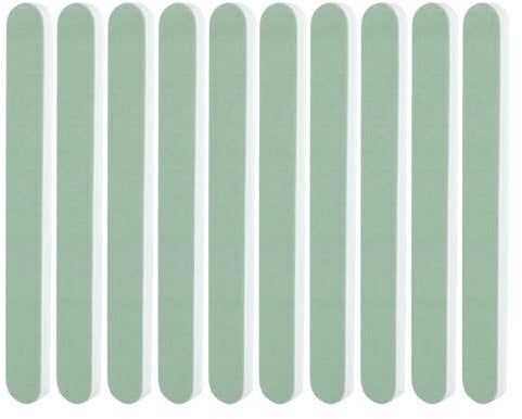 Professional 10pc Nail File Set - Natural Nail Smoother with 600 and 3000 Grit Buffers for DIY Salon Manicure