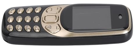 Zunate Kleinstes Mobiltelefon, 3 in 1 Small Handy, Freisprech Bluetooth Wählgerät, Musik Player, GSM Bluetooth Handy für Studenten und Teenager (Schwarz und Gold)