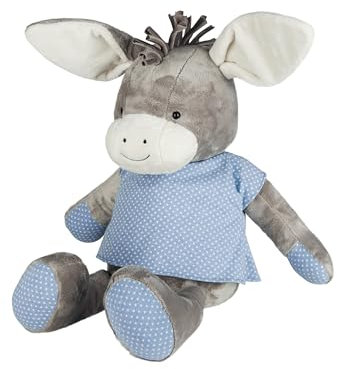 Sterntaler Kuscheltier XL Emmi - Plüschtier aus weichem Plüsch - Kinder und Baby Spielzeug gefüllt mit Polyesterwatte - treuer Begleiter zum Entdecken, Kuscheln & Spielen, Mittelblau