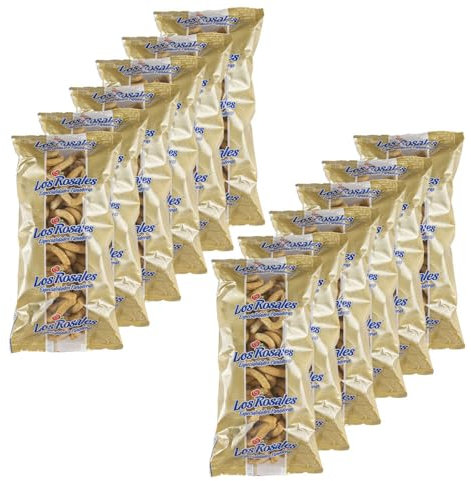 LOS ROSALES Rosquillas integrales, Caja de 12 Bolsas de 220g