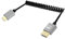 YANBORONSN 4K Mini HDMI Coiled Cable, Short Spring Spiral Mini HDMI 2.0 Cable Supports 4K@60Hz 18Gbps, for Camera,TV,Tablet 2.2Ft