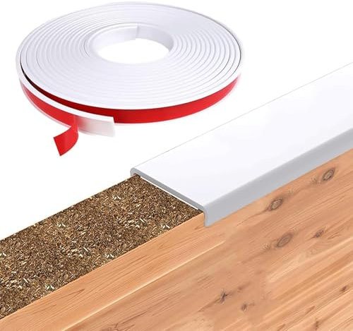 Bande de Chant en Forme de U, 20 mm Blanc Flexible TPE Pliable Bord Protecteur Bande De Placage De Bordure Pour La Protection Et La Réparation D'armoire De Table