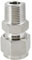 Couplage droit de compression, joint de compression plaqué en laiton, ajustement de l'union de compression 1/8~3/4 pouces, ajustement des raccords de compression OD 3 à 20 mm, 304 en acier inoxydabl
