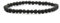 Echtes Lavastein Edelstein Armband mit runden 4mm Perlen - verschiedene Längen - Heilstein Schutzstein Edelsteinarmband Glücksbringer Talisman Geschenk (Lavastein, 18CM)