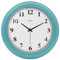 TAHEAT Blau Wanduhr, Leise Ohne Ticken Kinder Wanduhr für Schlafzimmer Kinderzimmer Wohnzimmer Küche, 25cm