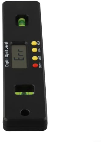 Elektronische Wasserwaage mit Magnetfuß für Bau- und DIY-Projekte (200 mm)