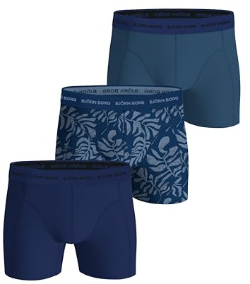 Björn Borg Men's Cotton Stretch Boxers (3-Pack) – Soft, Breathable Underwear with Comfort Waistband