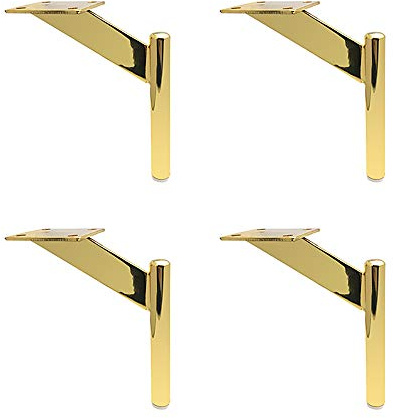 Furniture Leg Sofa Leg Coffee Table Leg Cabinet Leg Tv Cabinet Bracket Bathroom Cabinet Leg Black/Goldniture Metal Leg Height 18Cm /Golde