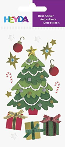 Heyda 203780665 Stick-On's Mix, Motiv: Weihnachtsbaum