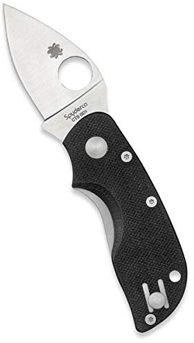 Spyderco, Taschenmesser, Chicago Linerlock, Klinge: 5.1 cm, G10, schwarz, Klappmesser, Taschenclip