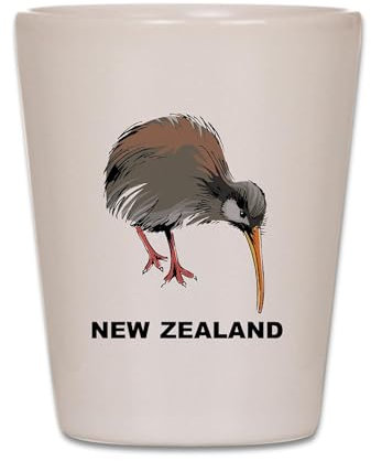 CafePress New Zealand Kiwi Unique and Funny Shot Glass