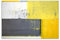 Paul Sinus Art 120x80cm - WANDBILD Malkunst Kunstwerk grau/gelb abstrakt - Leinwandbild auf Keilrahmen modern stilvoll - Bilder und Dekoration