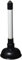 Merriway BH01938 100mm (4 inch) Sink Plunger with 225mm (9 inch) Plastic Handle Diameter, White/Black