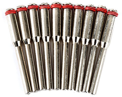 10Pcs 3.17mm Steel Screw Mandrel Shank Cut Off Wheel Holder for Dremel Shaft Tool