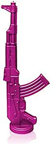 Candellana Handmade Kalash Gun Kerze Geschenk- Lustig - Dekorative Kerze - Home Décor - Geschenke für Freunde - Baumwolle Docht - Brenndauer 48h - Pink Kerze