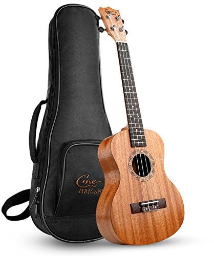 Hricane Tenor Ukulele UKM-3 26 Zoll Traditionelle Mahagoni Ukulele Hawaiische Gitarre mit Groß Tasche