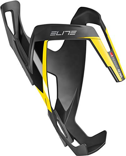 ÉLITE Elite Vico Carbon Fibre Cycling Bottle Cage (Matte Black/Yellow)