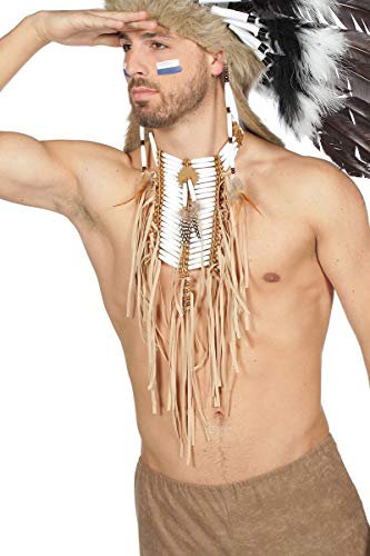 Wilbers Kostüm Zubehör Halskette Indianer Brustschmuck Karneval Fasching
