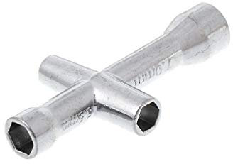 JENOR RC HSP 80132 Cruz Llave Manga 4/5/5.5/7mm Llave M4 para la herramienta de rueda de coche modelo