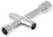 JENOR RC HSP 80132 Cruz Llave Manga 4/5/5.5/7mm Llave M4 para la herramienta de rueda de coche modelo