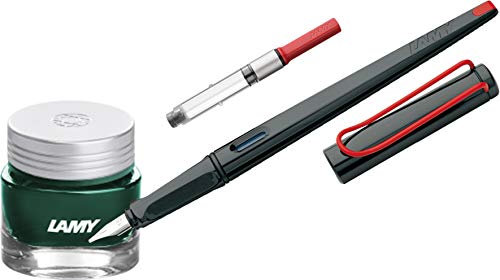 Lamy Kalligraphie-Set (Füller + Tinte + Konverter, Dunkelgrün)