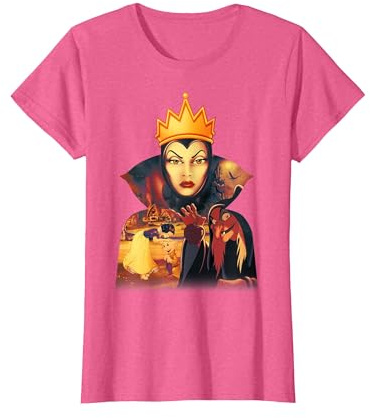 Disney Snow White Evil Queen Cape Silhouette Fill T-Shirt