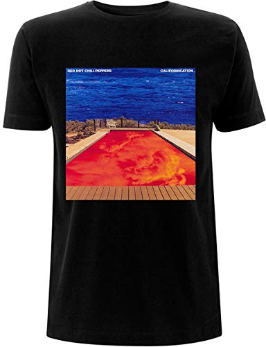 Red Hot Chili Peppers T Shirt Californication Band Logo Nue offiziell Herren