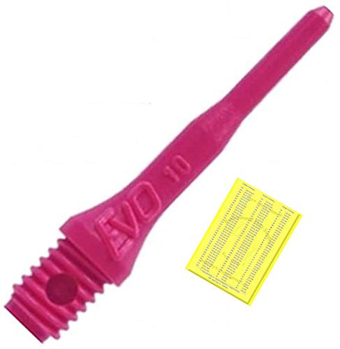 200 EVO Dart Spitzen, neonpink mit Dart-Store Hennef Checkout-Card