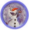 alles-meine.de GmbH Wanduhr - die Eiskönigin - Frozen/Schneemann Olaf - 25 cm groß - sehr leise ! - Uhr - Analog - Wohnzimmer & Kinderzimmer - für Jungen Mädchen Kinder - v..