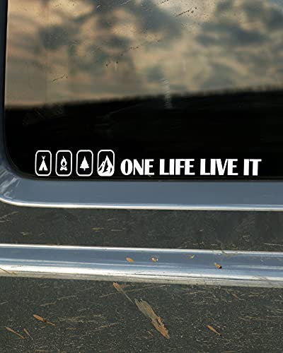Sticker Aufkleber One Life Live It Offroad passend für Defender Land Rover Jeep Jimny 4x4 4wd Adventure Camping