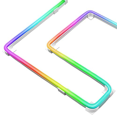 EZDIY-FAB Kit de bande LED adressable de qualité supérieure pour la synchronisation des cartes mères PC 5V ARGB, 1 bande d'éclairage lisse de 1m