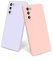 YLK 2 Pièces Coque Samsung Galaxy S20 FE / S20 FE 5G, Doublure en Fibre, Etui Housse Silicone Mince Souple Anti-Rayures Antichoc Coque pour Samsung S20 FE,Rose/Violet