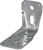 MAURER 21013308 Verstärkter Winkel, 65 x 88 x 135 mm, Winkelverbinder, Befestigungswinkel, Schuhhalterung, Pergola Holz, mehrfarbig