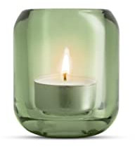 EVA SOLO | 2 Acorn Glaskerzenhalter Pine | Dekorativer Teelichthalter aus farbigem Glas | Pine