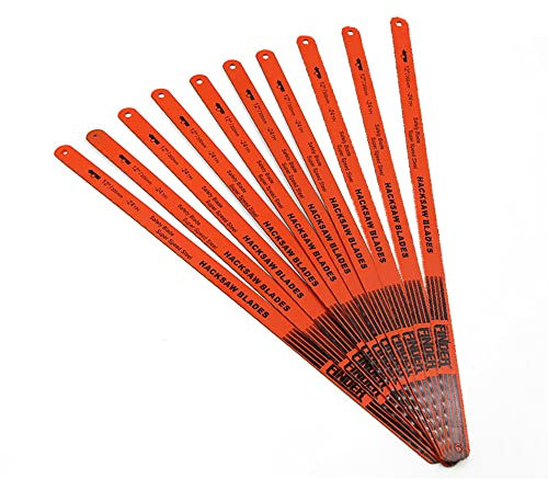 Bügelsägen-Ersatzblätter, 300 mm, 24 Zähne, Stahl-Bügelsägeblätter, Universal-Sägeblatt zum Schneiden von Holz, Kunststoff, 10 Stück