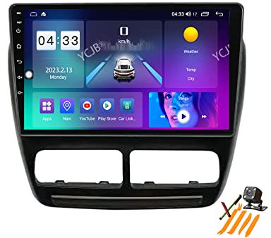 YCJB Android 12.0 Radio Double Din Car Stereo Sat Nav for F-iat Doblo 2010-2015 GPS Navigation 10'' Headunit MP5 Multimedia Video Player FM BT Receiver with 4G 5G WiFi DSP DVR Carplay,M100S