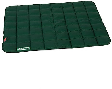Doctor Bark Hundedecke – weiche, hochwertige Hundematte für mittlere Hunde, robuste Indoor-Outdoor Liegedecke, waschbar bis 95 °C (Gr. M, 80x70 cm, Grün)