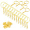 YHYZ Keychain Ring Set (Gold, 10 Sets), Splits Key Ring Hoops (Round) with Chain + Jump Rings, for DIY Craft Tassels Resin Art Jewellery Making Attachment