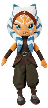 Disney Store Offizielle Prinzessin Plüschpuppe (Ahsoka aus Star Wars: Ahsoka) Medium 14 Zoll Prinzessin Puppen mit gestickten Merkmalen Plüschtiere Prinzessin Spielzeug für Mädchen