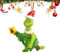 Grinch, decorazioni natalizie, ornamento da appendere decorazioni per albero di natale, unico divertente resina verde decorazione natalizia per la casa e le feste (A)