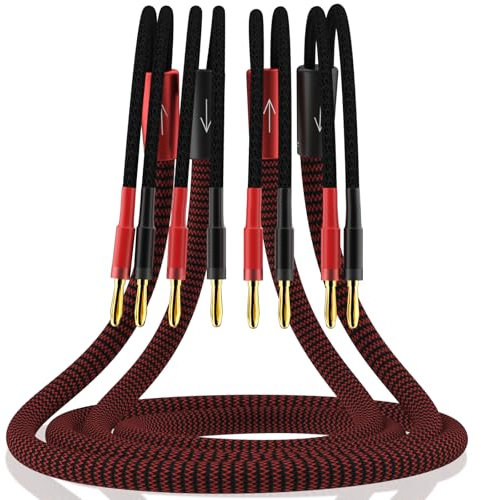 YuanYong lautsprecherkabel High End Kupfer Lautsprecherkabel(2.5M/8.2Ft)